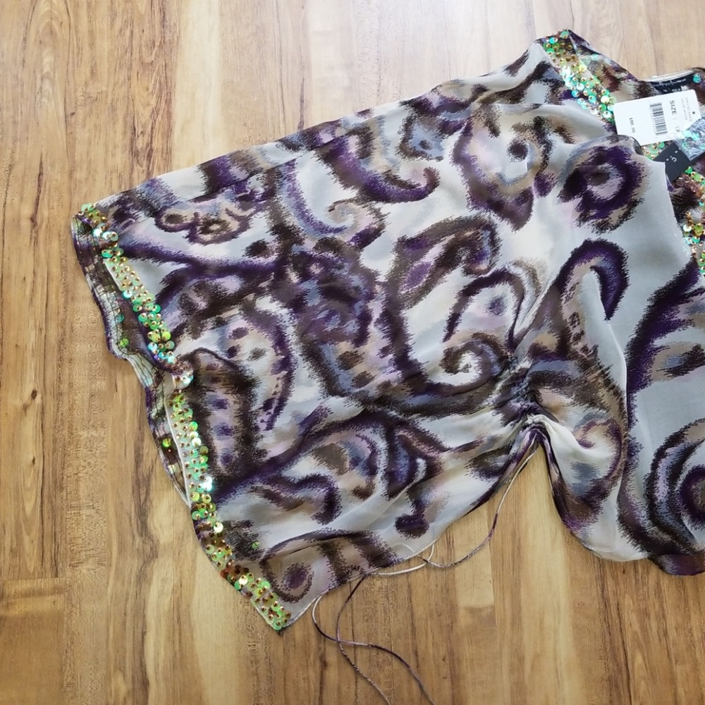 SOLD-ECI New York Woman Blouse w/ Dolman Sleeves - Picture 5 of 6